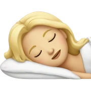 Blonde girl sleeping  sticker