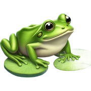 You are a frog sticker