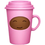 Pink coffee  sticker