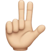 left finger with TY sticker