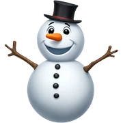 Snowman winking  sticker