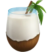 Coconut drink sticker