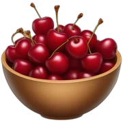 Bowl of cherries sticker
