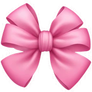 pink bow sticker