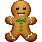 Gingerbread man sticker