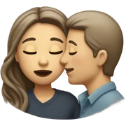 Kissing cheek sticker