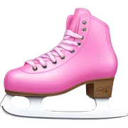 Pink ice skates  sticker