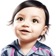 realistic portrait of girl sticker