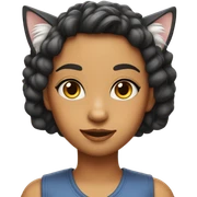 Cat girl sticker