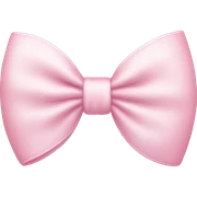 light pink bow  sticker