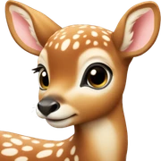 Baby deer sticker
