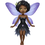 Black fairy sticker