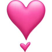 Pink heart sticker