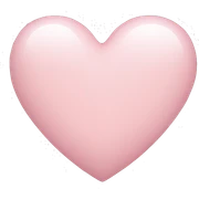 light pink heart  sticker