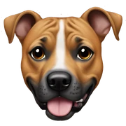 Ridgeback staffy sticker