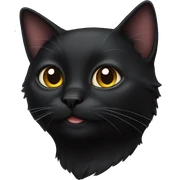 black cat sticker