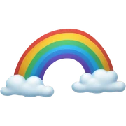 Rainbow smile sticker