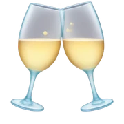 Kissing glasses sticker