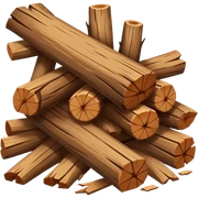 pile of wood sticker