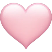 light pink heart  sticker