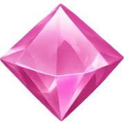 pink crystal sticker