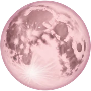pastel pink moon sticker