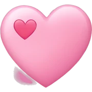Pink heart sticker