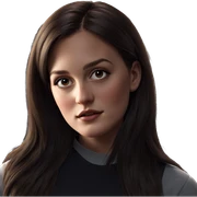 realistic portrait of girl sticker