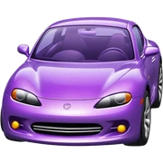 Purple car sticker