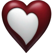 Dark red heart sticker