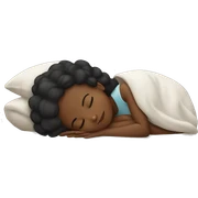 Black girl sleeping sticker