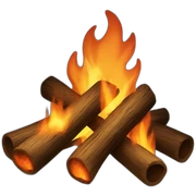 camp fire sticker