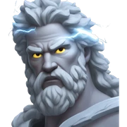 zeus lightning sticker