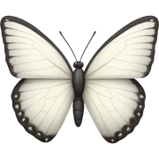 White butterfly  sticker