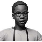 monochrome portrait of a boy sticker