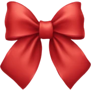 Red bow sticker