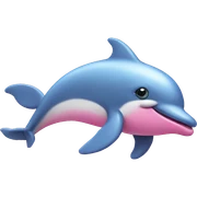 Pink dolphin  sticker