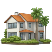 modern house sticker