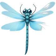 Ice dragonfly sticker