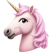 pastel pink unicorn sticker