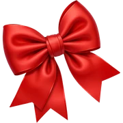 Red bow sticker