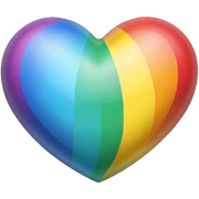 rainbow heart sticker