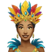 Queen of rio carnival sticker