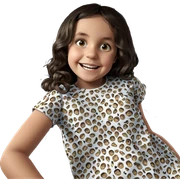smiling girl in car interior sticker