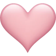 Light pink heart sticker