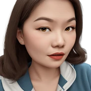 realistic portrait of girl sticker