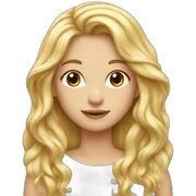 BLONDE GIRL WITH LONG HAIR, VERY PRETTY sticker