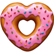 heart donut sticker