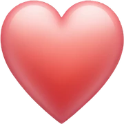 Pastel red heart sticker