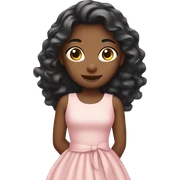 Girl wearing a dress  sticker